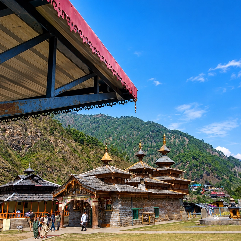 Sacred Himalayan temple in Uttarakhand